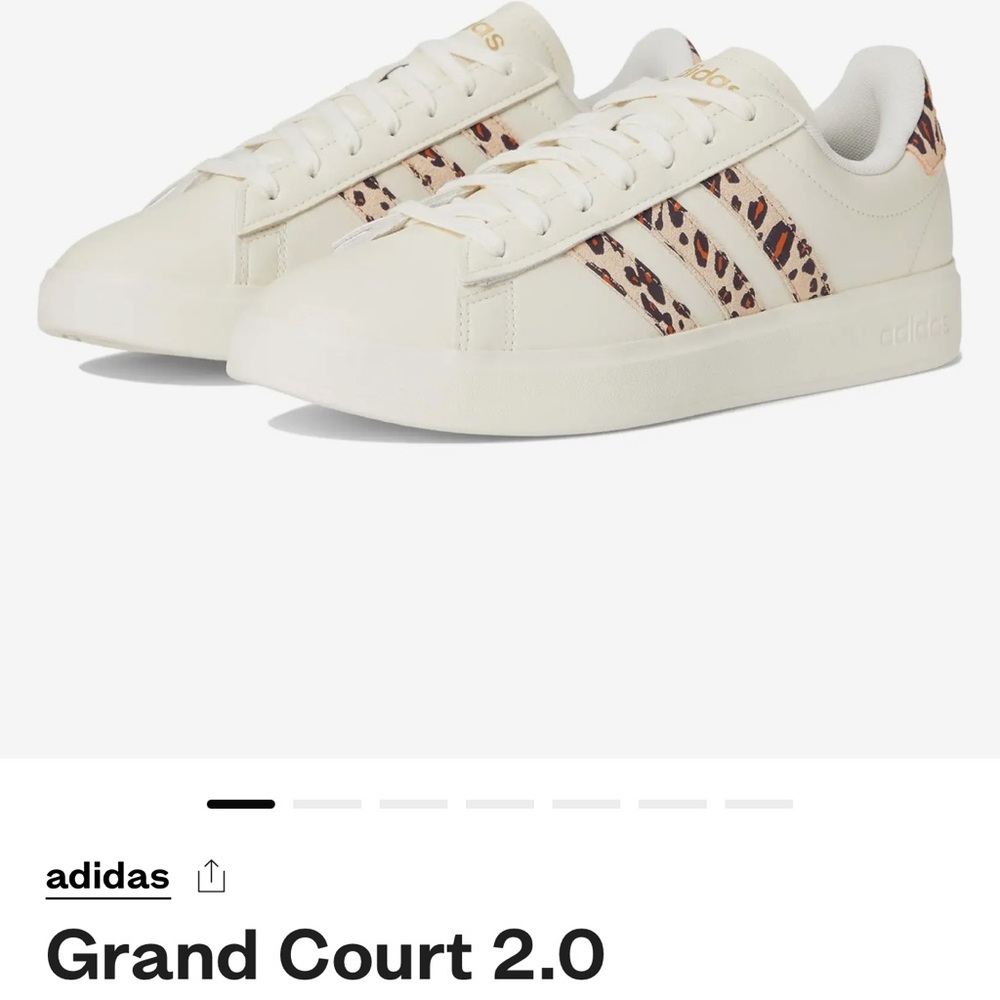 Adidas Grand Court Sneakers Animal Leopard Print NEW  Fits Foot size = 9.8”
